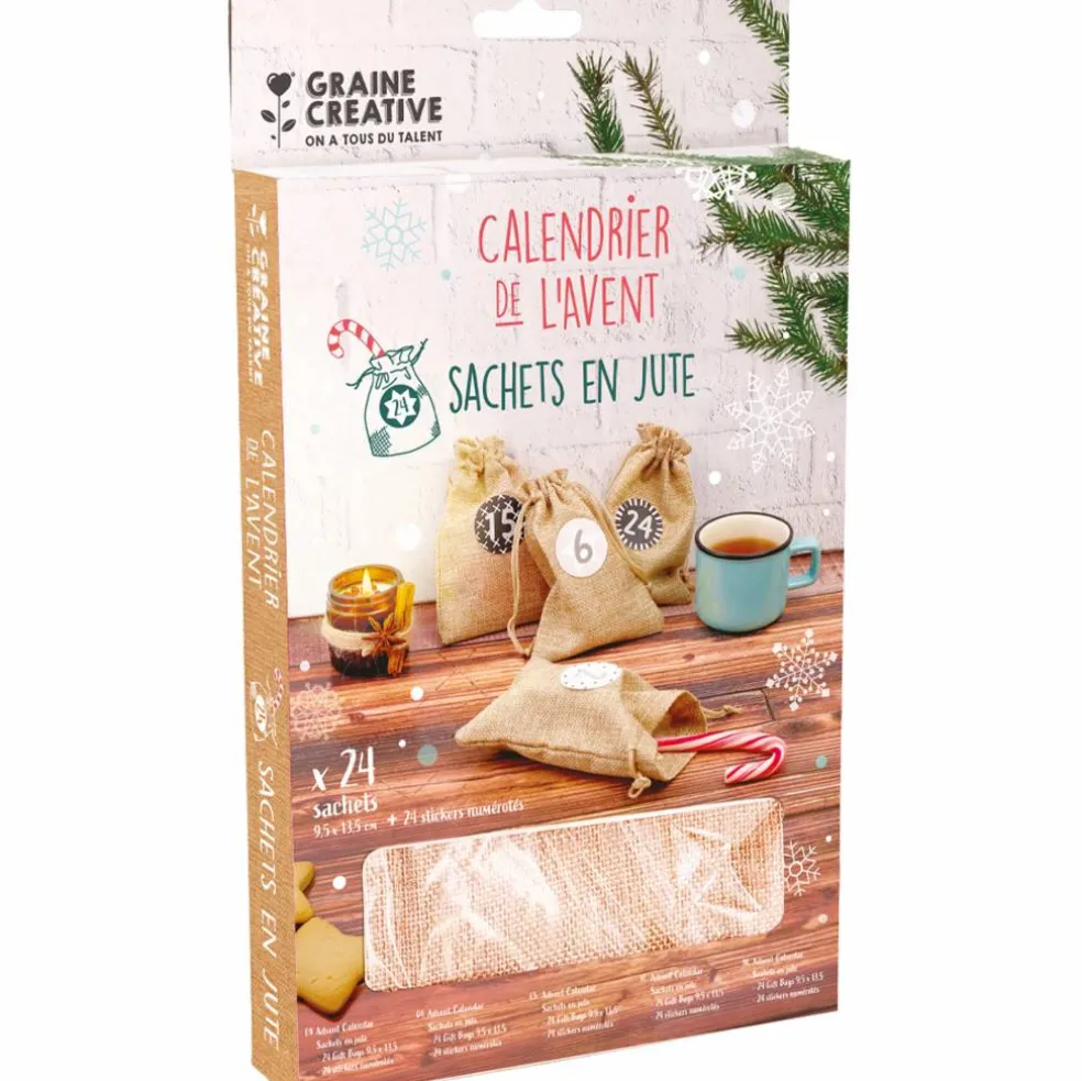 Adventskalender jutepåsar
