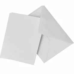 A6 kort o kuvert 5-pack, vinröd