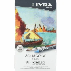 Akvarellkrita Aquacolor, 12 st