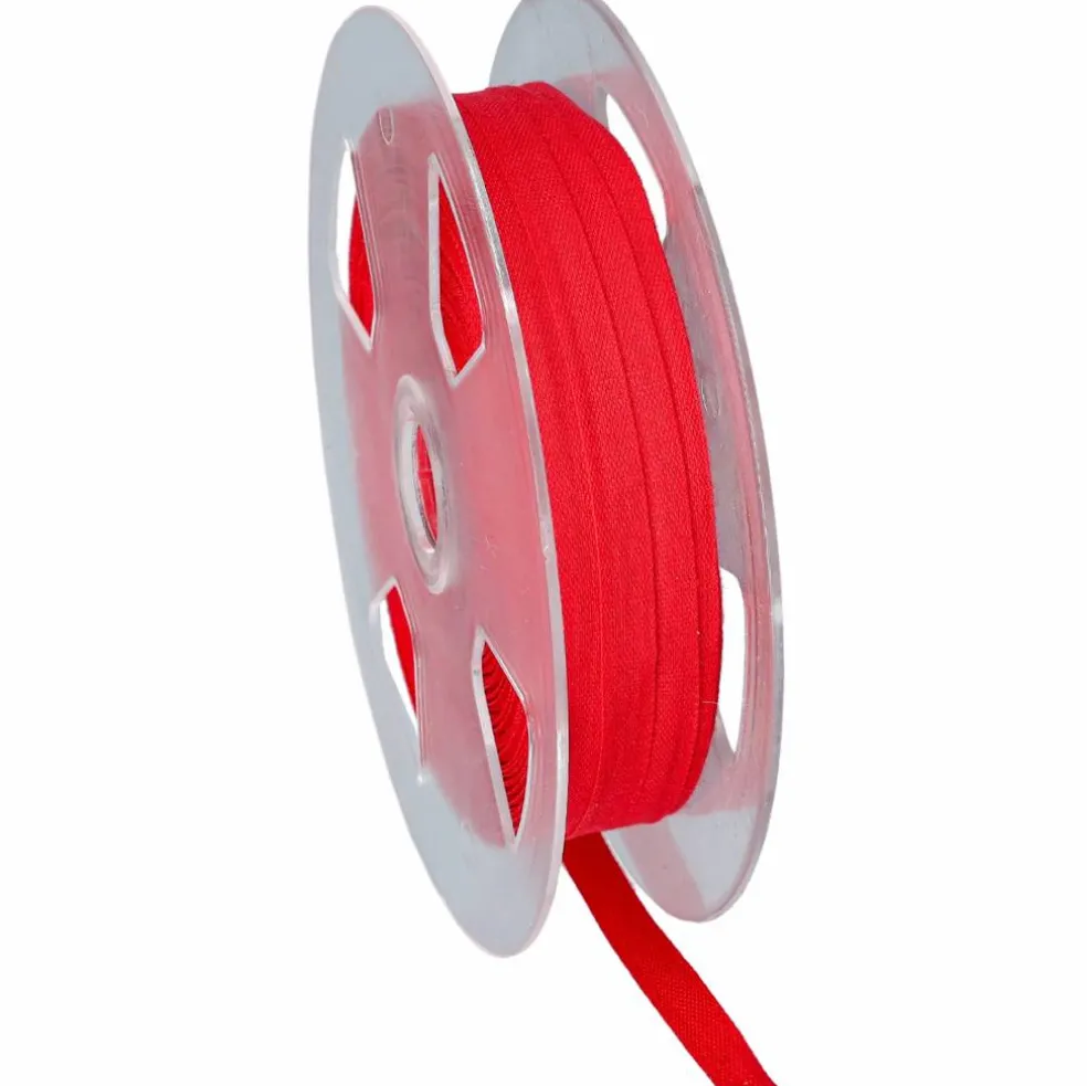 Bomullsband rött, 13 mm