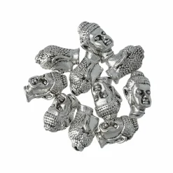 Buddha huvud, silver