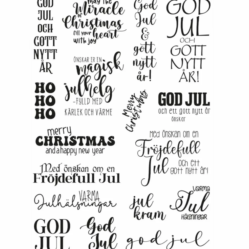 Clear Stamps, God jul