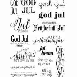 Clear stamps, God jul