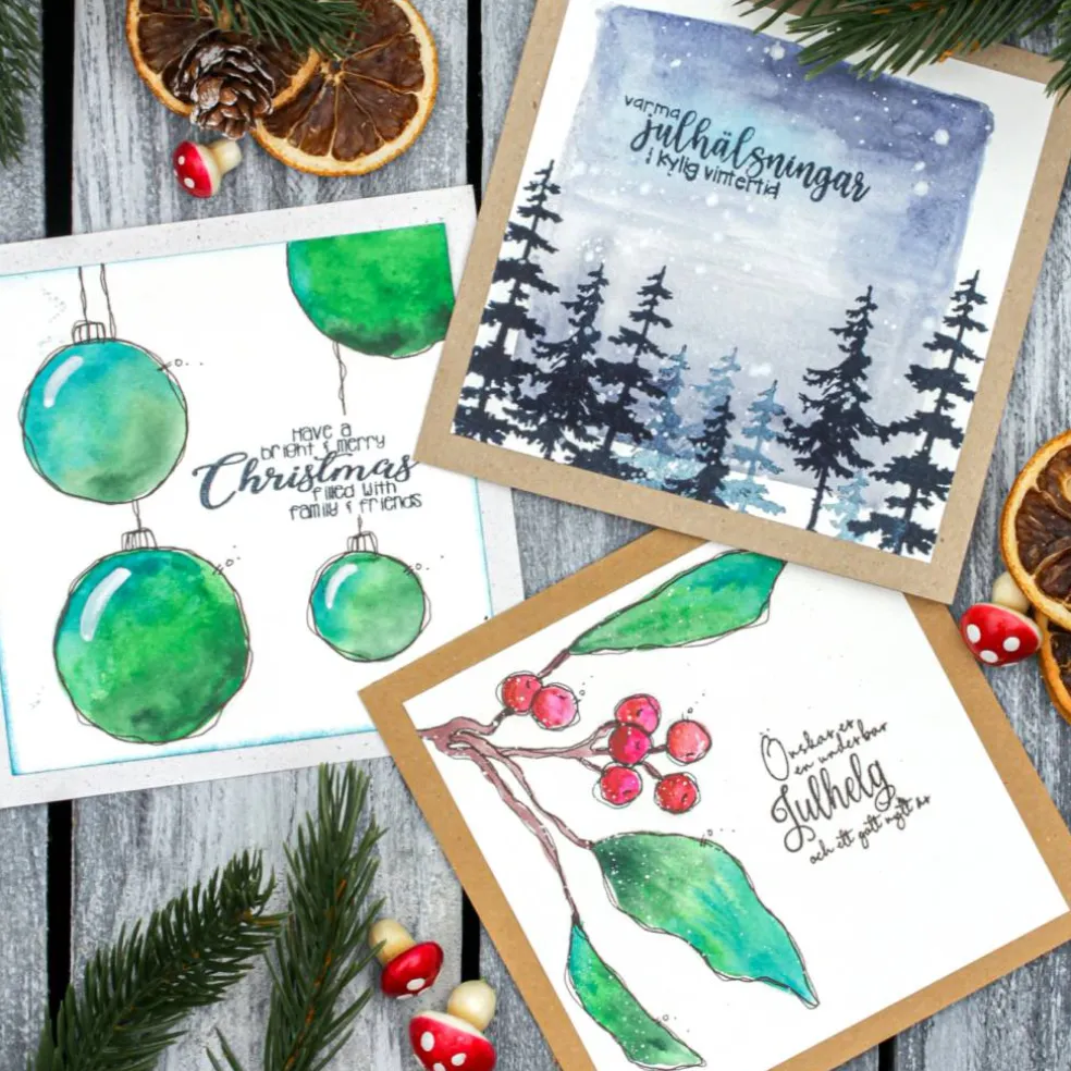 Clear stamps, God jul