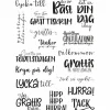 Clear stamps, grattis