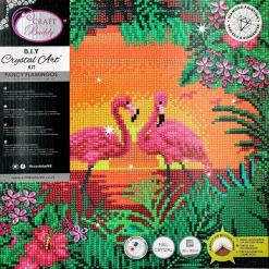 Crystal Art Kits Canvas Fancy Flamingoes