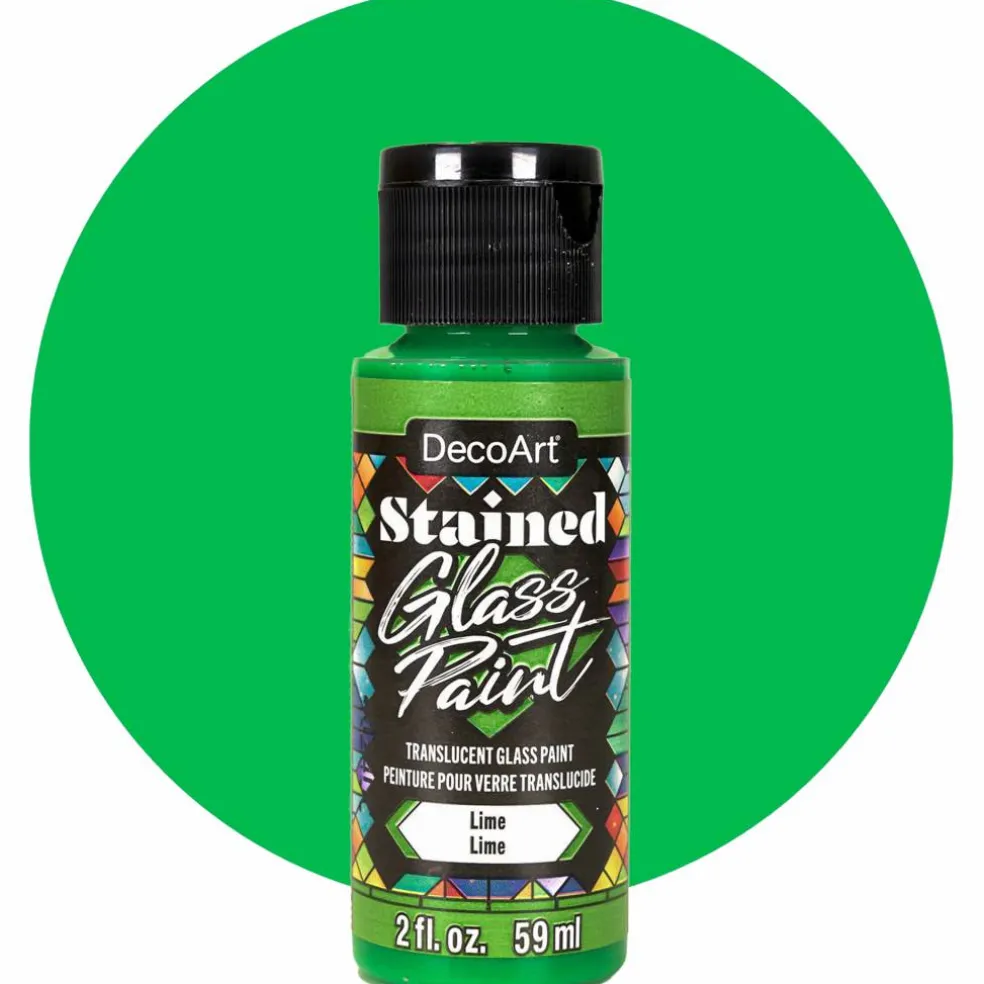 Deco Art Stained glass paint, Lime