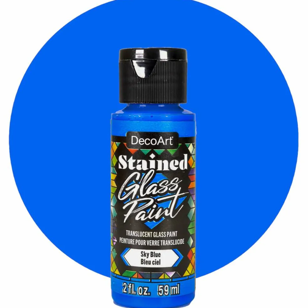 Deco Art Stained glass paint, Sky blue