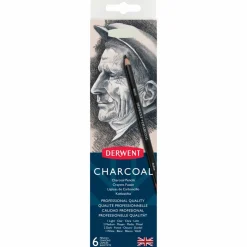 Derwent Charcoal pennor 6-p