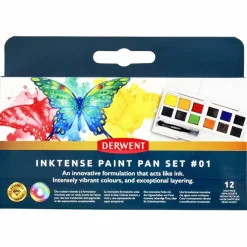 Derwent Inktense Paint Pan nr 1, 12 st