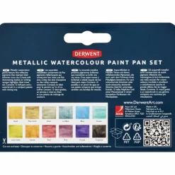 Derwent Metallic Paint Pan, 12 st
