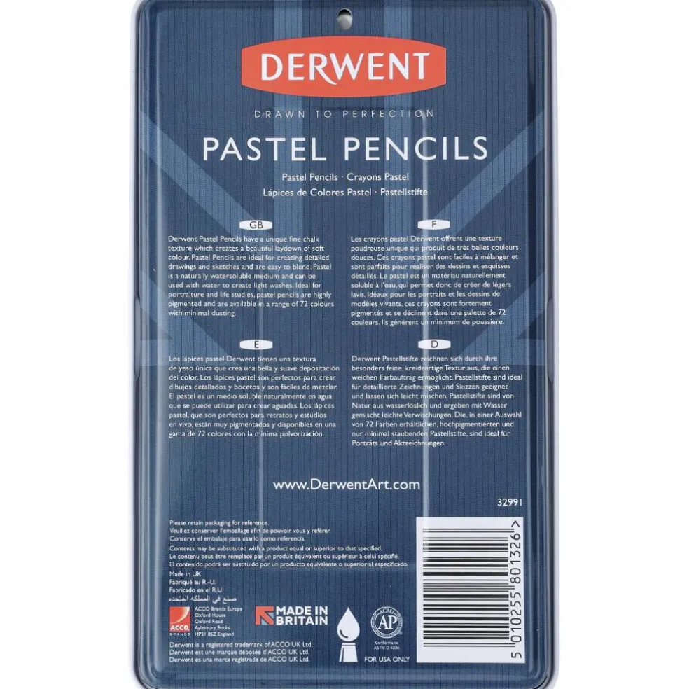 Derwent Pastel Pencils, 12 st