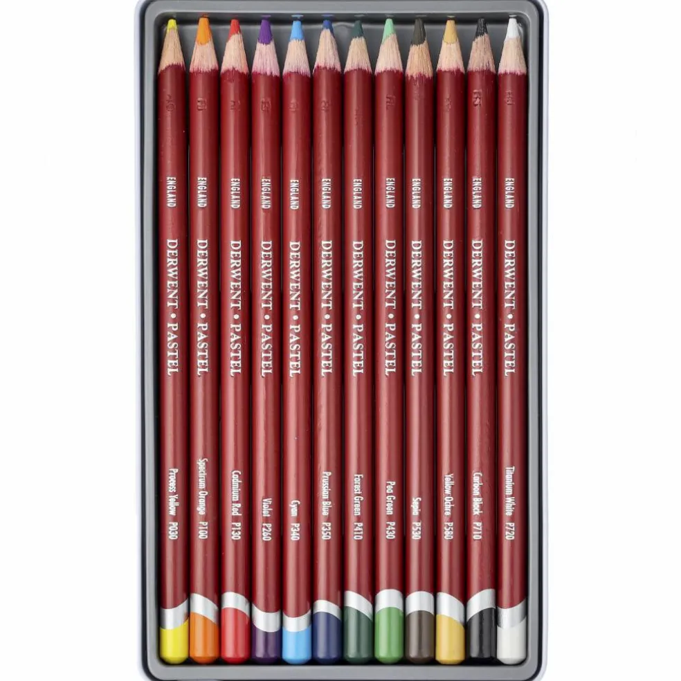 Derwent Pastel Pencils, 12 st