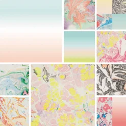 Designblock marbled 21x30 cm 30 st
