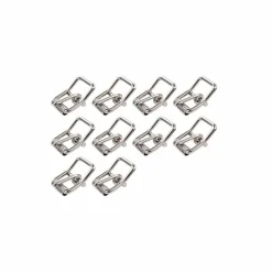 Dubbel rullsölja 10 st förnicklad, 22x28/3,4 mm