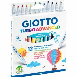 Fiberspetspenna Giotto Turbo Advanced, 12 st