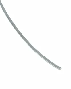 Fyrkanttråd silver, 2,5 mm