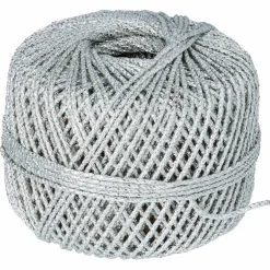 Glittersnöre, silver