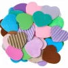 Hjärt stickers med olika textur