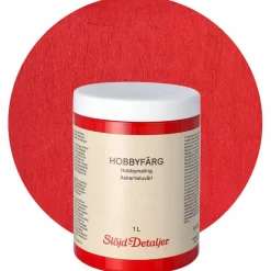 Hobbyfärg 1 l, julröd