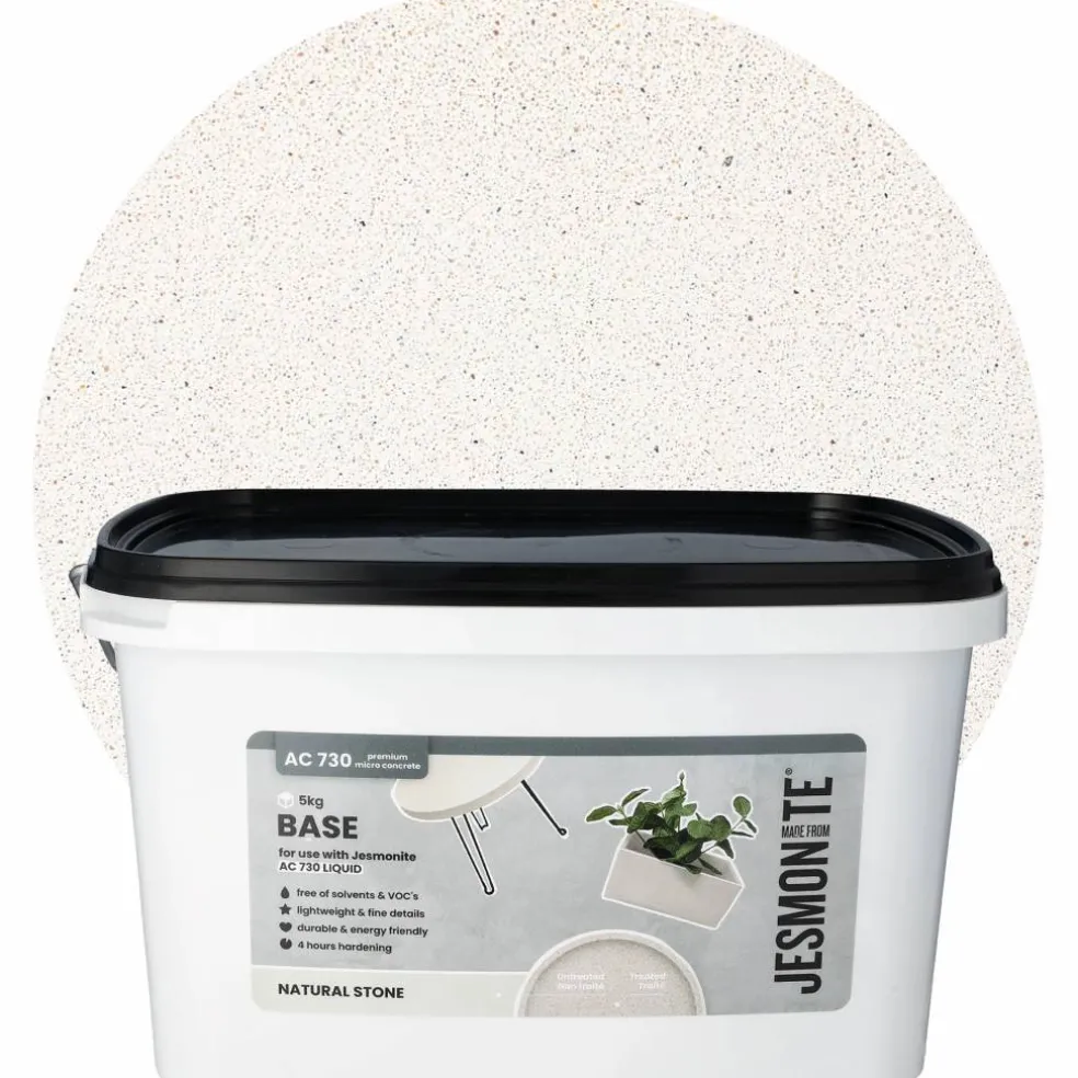 Jesmonite AC 730 base, silver grey granite