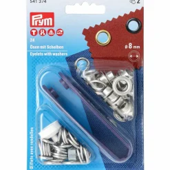 Öljetter 8 mm, silverfärgad