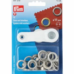 Öljetter 11 mm, silverfärgad