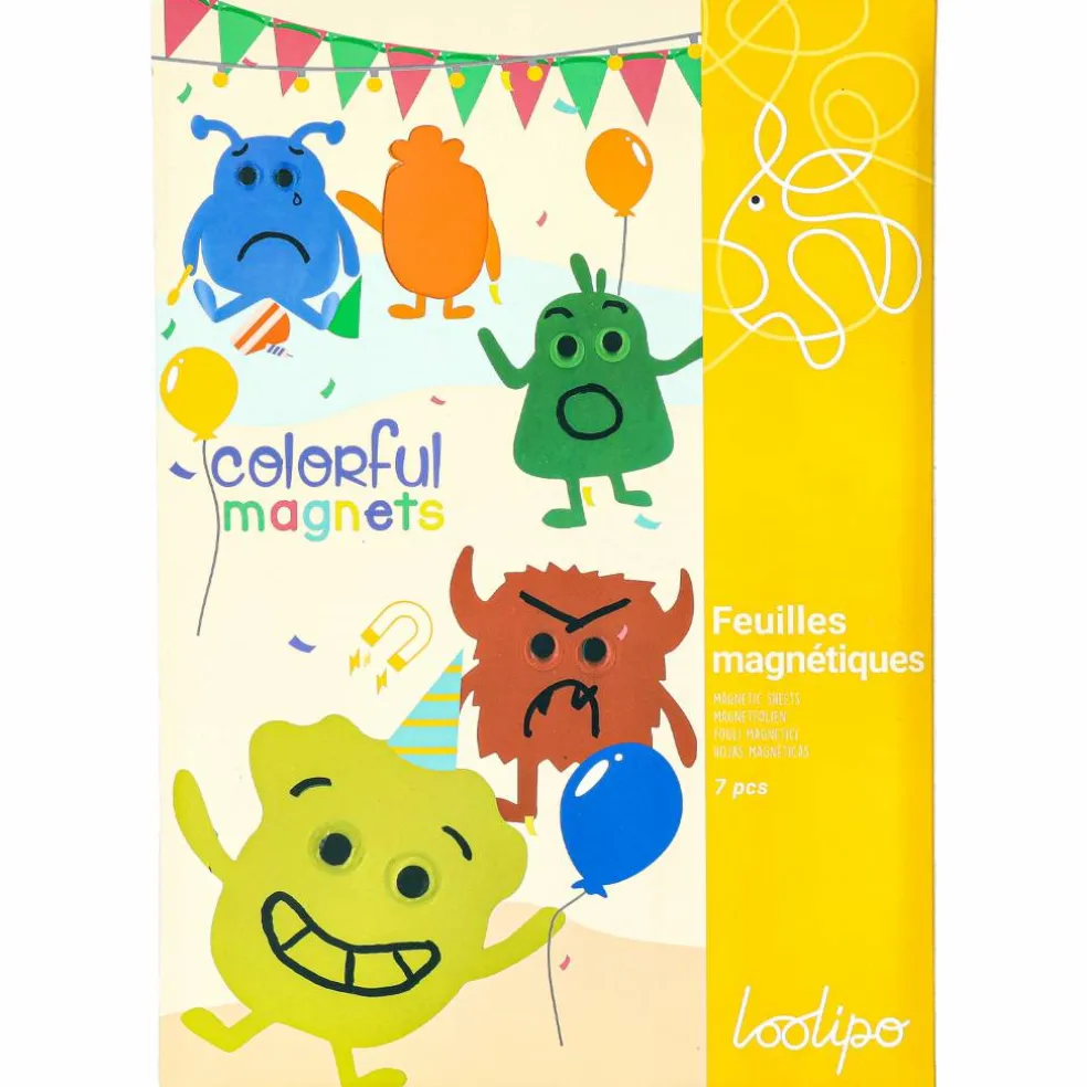 Magnetark färgade