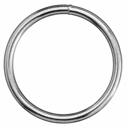 Metallring 10 st, förnicklad