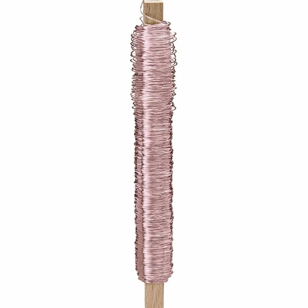Metalltråd 0,5 mm 50 m, rose