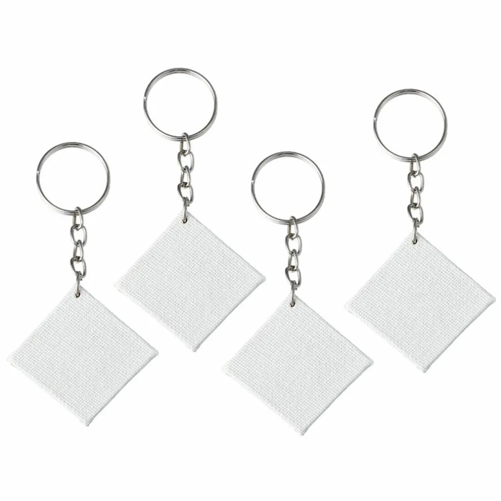 Nyckelring Canvas, kvadrat
