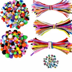 Piprensare, ögon & pompom Maxibag