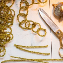 Piprensare metallic 6 mm 50 st, guld