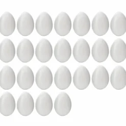 Plastägg 25 st 6x4,5 cm