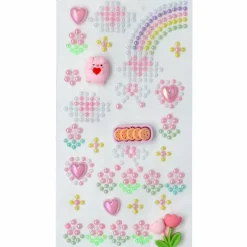 Pärl stickers, blå