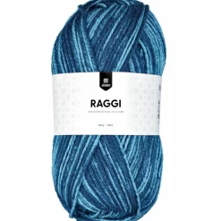 Raggi, sockgarn, regnbågsfärgad