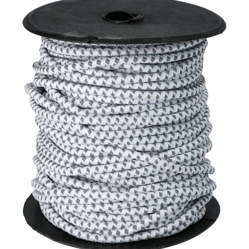 Resårsnodd med reflex, svart