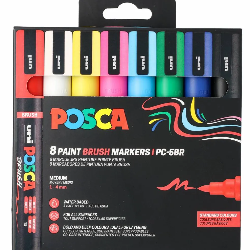 Set Posca Brush Marker PC5BR