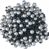 Silver / Svart pärlmix