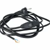 Sladdställ bordlampa svart 2,5 m, 1 st