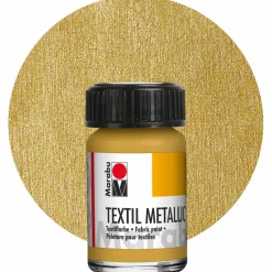 Textilfärg metallic, guld