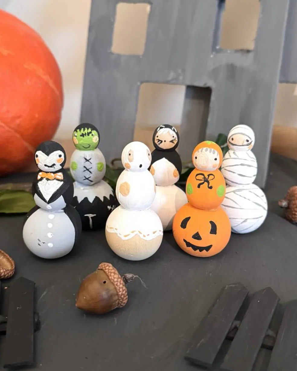 Träfigur 33 mm 6-pack