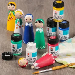 Träfigur 6-pack 70 mm